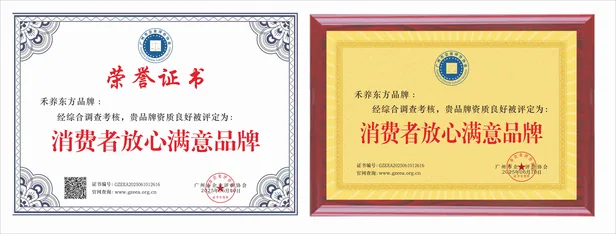 禾养东方荣誉证书 6